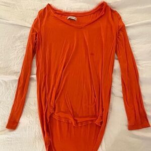 Abercrombie
& Fitch Long Sleeve Orange Top